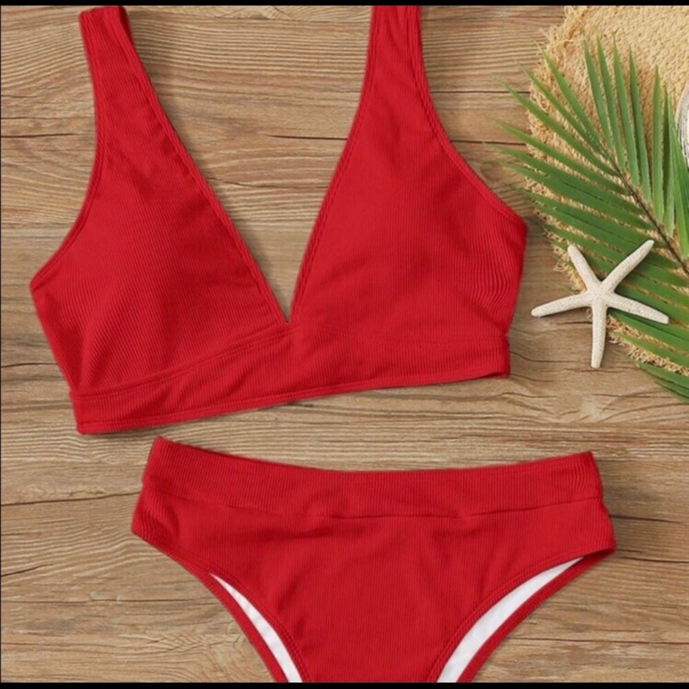 Shein Red Bikini